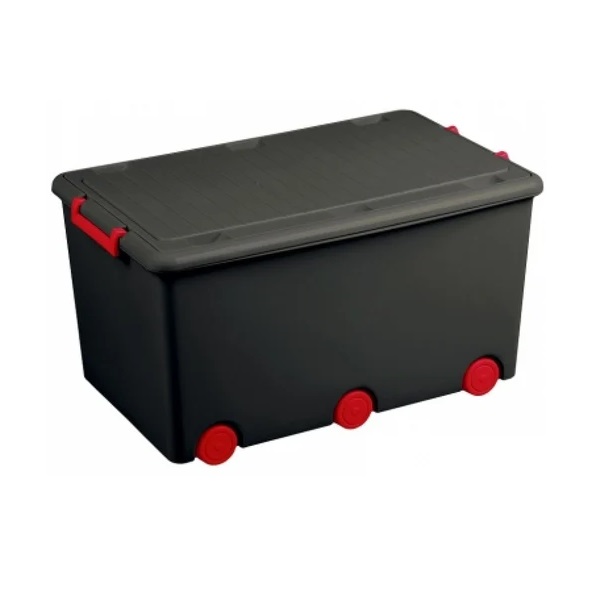 Ящик для іграшок Tega PW-001-163-C (graphite-red) Ящик для іграшок Tega PW-001-163-C (graphite-red)